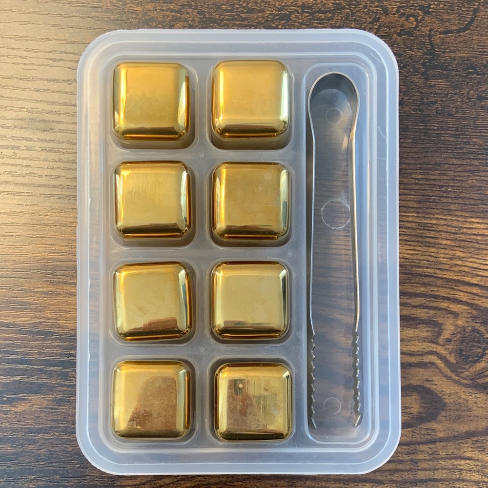 Gold cubes for whiskey - Picture 2 of 4